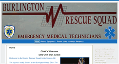 Desktop Screenshot of burlingtonrescuesquad.com